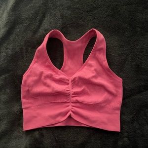 NVGTN bubblegum pink cinched seamless bra